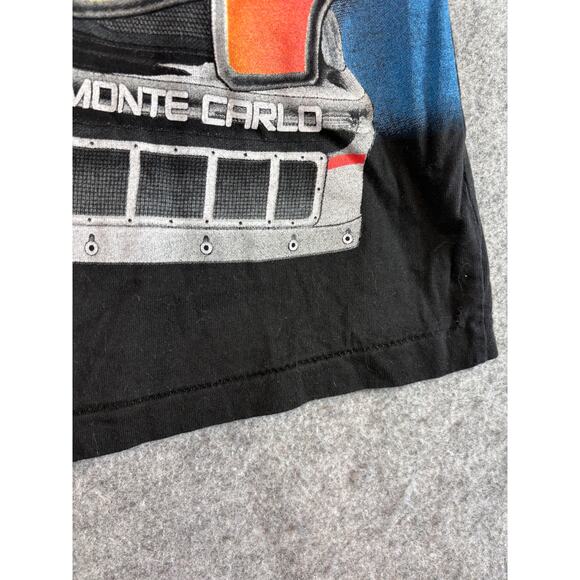 VTG 90s NASCAR Dale Earnhardt The Intimidator Racing Shirt Mens Medium Black AOP - Picture 4 of 6